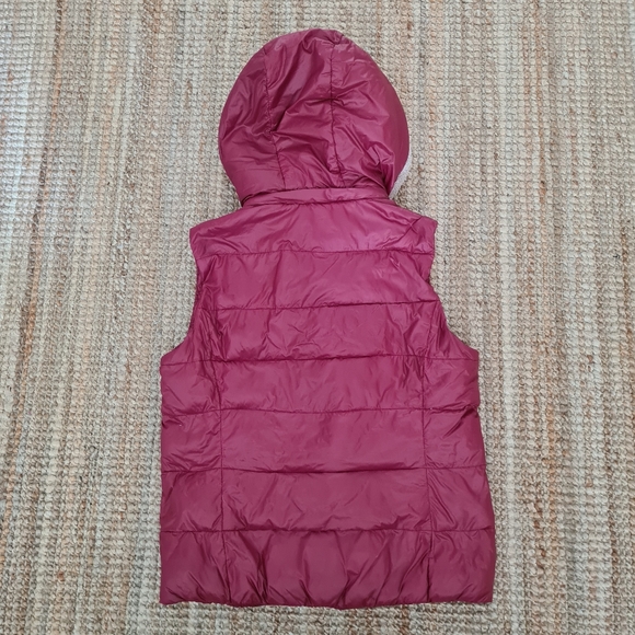 COLINS dark red sleeveless vest lightweight warm down and feather filling size M - Picture 4 of 8